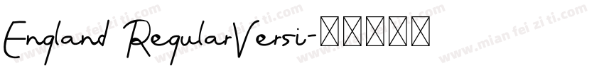 England RegularVersi字体转换